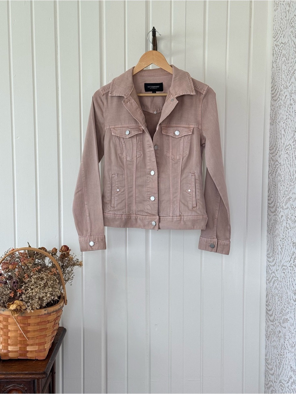 Liverpool Los Angeles Dusty Rose Lyocell Denim Jacket XS